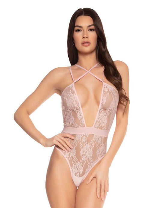 Strappy thong bodysuit