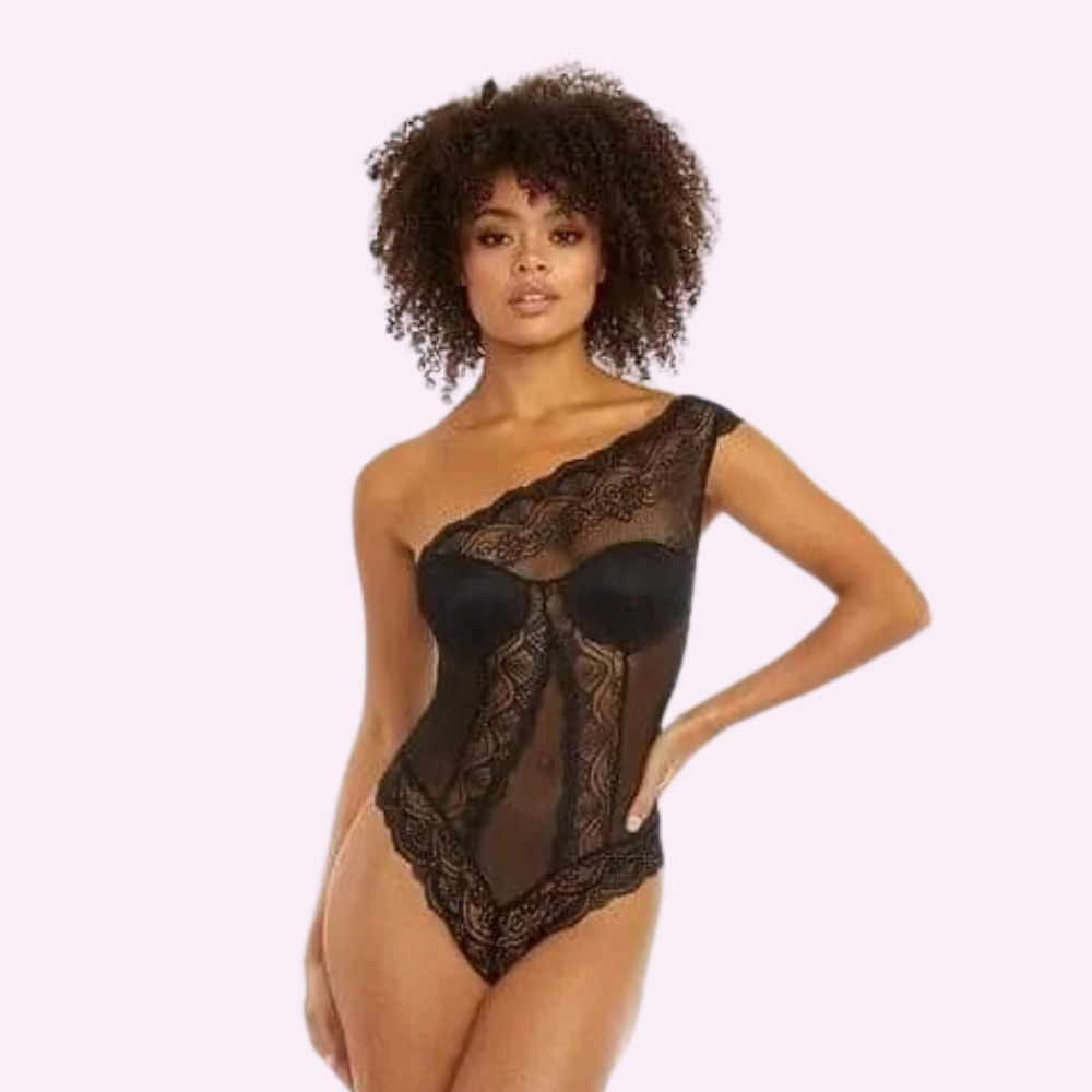 One Shoulder Lace Bodysuit