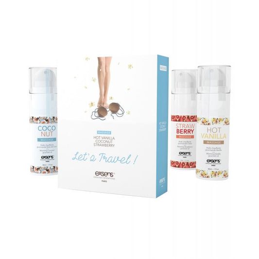 Let's Travel Massage oil set from Exsens of Paris