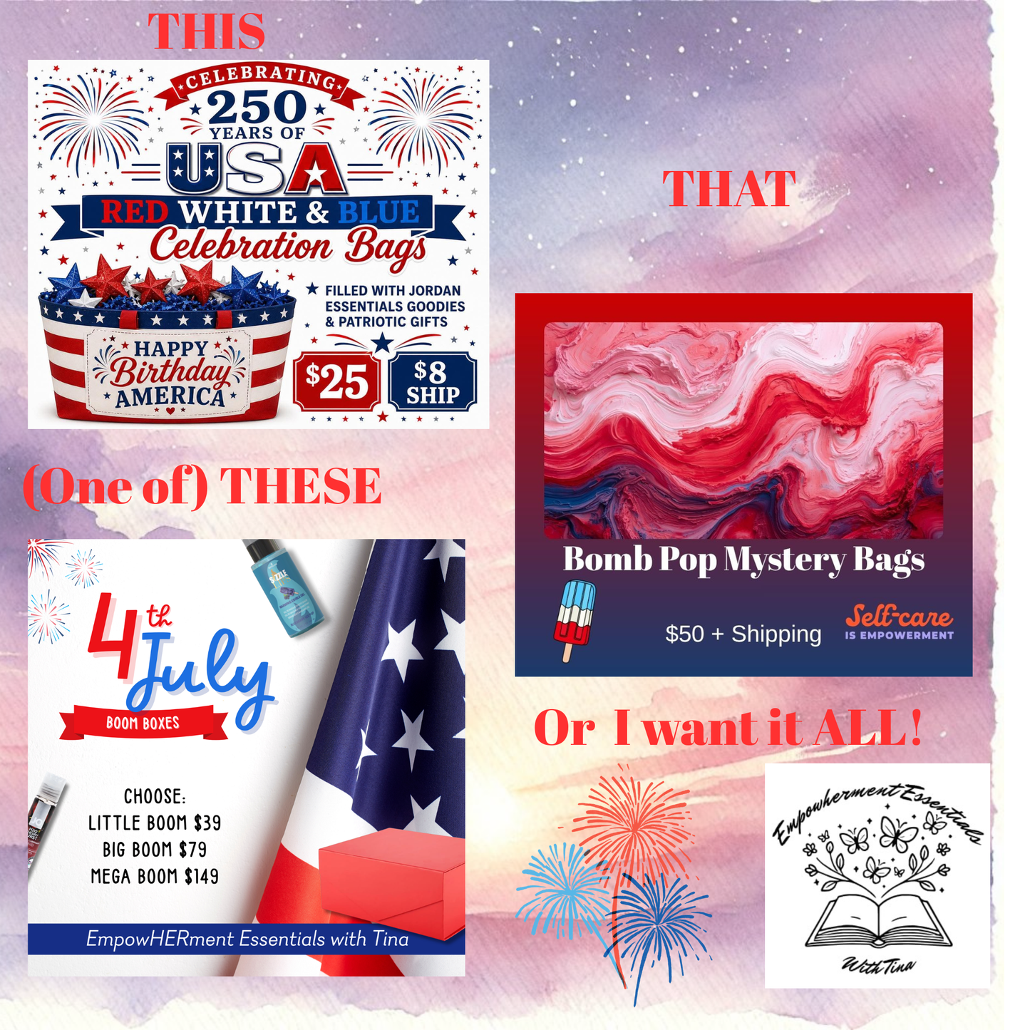 Patriotic mystery bag