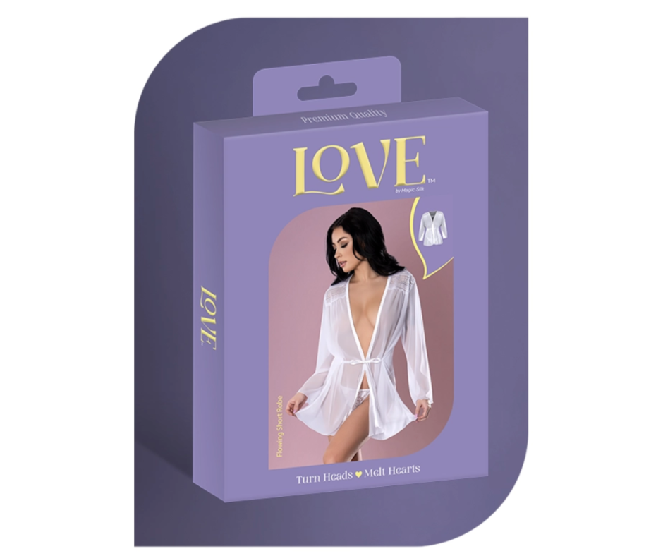 Magic Silk: Mesh Flowing Short Robe